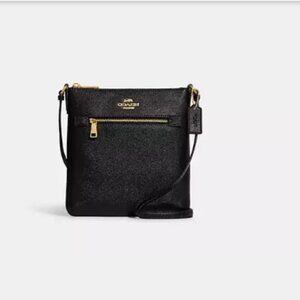 Coach Mini Rowan File Bag Black/Gold
